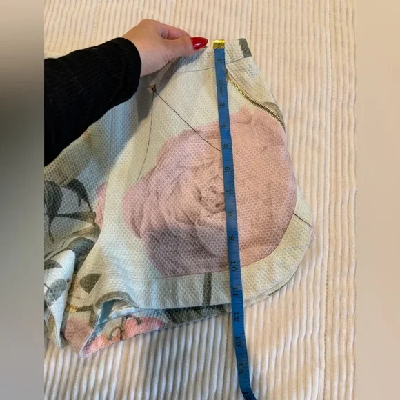 Ted Baker Light Blue and pink floral Textured Shorts - Picture 4 of 7